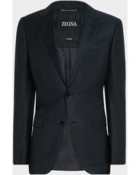 ZEGNA - Tonal Striped Wool Suit - Lyst