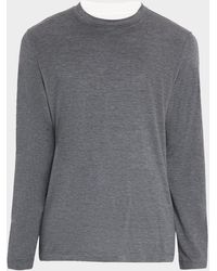 Brunello Cucinelli - Silk And Cotton Long-Sleeve T-Shirt - Lyst