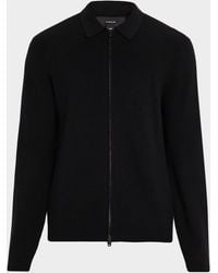 Vince - Apos;S Wool-Blend Two-Way Zip Cardigan Shirt Jacket - Lyst
