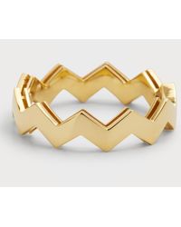 Roberto Coin - 18k Yellow Gold Zig Zag Ring, Size 6.5 - Lyst