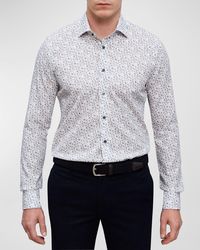 Emanuel Berg - Cotton Floral-Print Sport Shirt - Lyst