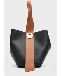 Jil Sander - Small Twisted Leather Top-Handle Bag - Lyst