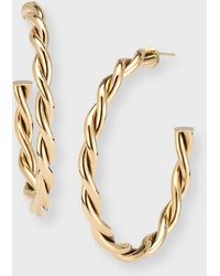 Kastel Jewelry - 14k Mykonos Twist Hoop Earrings - Lyst
