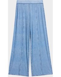 Rag & Bone - Rb Miramar Mesh Wide-Leg Pants - Lyst