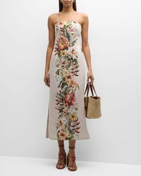 Zimmermann - Lexi Floral Strapless Column Dress - Lyst