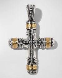 Konstantino - Phidias Sterling And Bronze Cross Pendant - Lyst