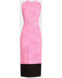Prabal Gurung - Textured Halter Midi Tube Dress - Lyst
