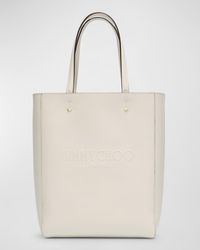Jimmy Choo - Lenny North-South Leather Tote Bag - Lyst