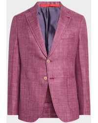 Isaia - Textured Wool-Blend Blazer - Lyst