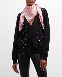 Givenchy - Pink 4g Monogram Silk Square Scarf - Lyst
