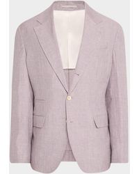 Brunello Cucinelli - Mini Prince Of Wales Single-Breasted Sport Coat - Lyst