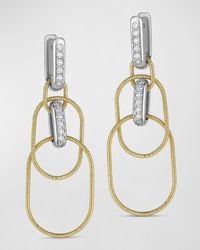 Miseno - Sabbia D'oro 18k Yellow Gold And White Gold Diamond Earrings - Lyst