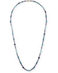Splendid - 18K Long Watercolor Stone Necklace, 38"L - Lyst