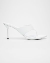 Paris Texas - Lidia Patent Leather Stiletto Thong Mule Sandals - Lyst