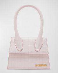 Jacquemus - Le Chiquito Moyen Croc-Embossed Top-Handle Bag - Lyst