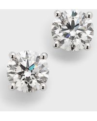 Neiman Marcus - Lab Grown Diamond 18K Round Stud Earrings, 4.0Tcw - Lyst