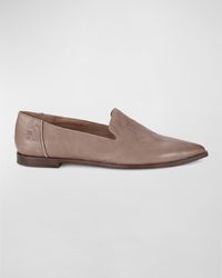 Frye - Kenzie Leather Flat Loafers - Lyst