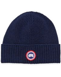 Canada Goose - Arctic Rib-Knit Wool Beanie Hat - Lyst