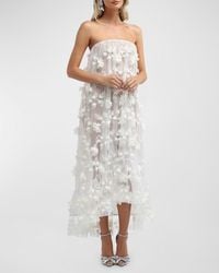 HELSI - Athena Strapless High-Low Applique Gown - Lyst