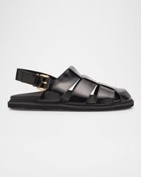 Moschino - Apos;S Leather Fisherman Sandals - Lyst