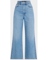 Veronica Beard - Taylor Crop High-Rise Wide Jeans - Lyst