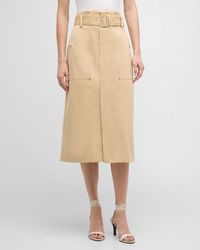 A.L.C. - Maia Belted Midi Cargo Skirt - Lyst