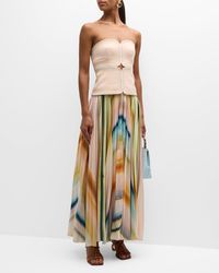 Acler - Avonlea Strapless Pleated A-line Maxi Dress - Lyst