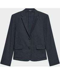 Theory - Shrunken Crunch Linen Jacket - Lyst