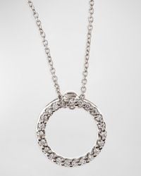 Roberto Coin - Tiny Treasure Circle Of Life Necklace With Diamonds - Lyst