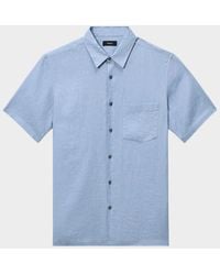 Theory - Irving Linen Button-Down Shirt - Lyst