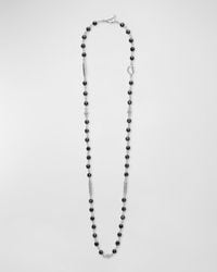 Lagos - Sterling Caviar Icon Ceramic Beaded Necklace - Lyst