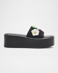 Marc Jacobs - The Platform Daisy Crochet Sandals - Lyst