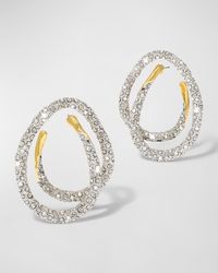 Alexis - Solanales Crystal Spiral Post Earrings - Lyst