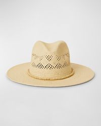 BTB Los Angeles - Lucy Straw Fedora With Beaded Band - Lyst