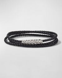 David Yurman - Leather Triple Wrap Bracelet, 3mm - Lyst