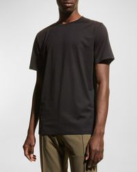 Theory - Precise Luxe Cotton Short-Sleeve Tee - Lyst