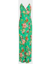 Alice + Olivia - Hampton Floral Loma V-Neck Maxi Slip Dress - Lyst