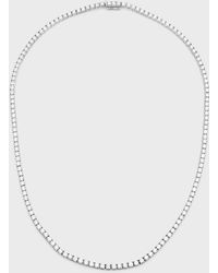 Neiman Marcus - 18k White Gold Diamond Tennis Necklace, 14.7tcw - Lyst