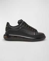 Alexander McQueen - Oversized Clear-sole Leather Low-top Sneakers - Lyst