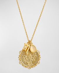 Tai - Zodiac Charm Necklace W/ Moonstone - Lyst