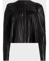 Ulla Johnson - Anouk Puff-Sleeve Nappa Leather Jacket - Lyst