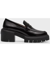 Stuart Weitzman - Soho Leather Casual Penny Loafers - Lyst