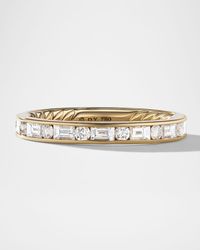 David Yurman - Dy Eden Partway Alternating Band Ring - Lyst