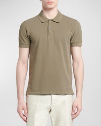 Tom Ford - Cotton Pique Polo Shirt - Lyst