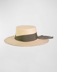 Sensi Studio - Frayed Cordovan Straw Large Brim Hat - Lyst