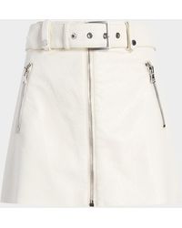 Cinq À Sept - Saffira Vegan Leather Mini Skirt - Lyst