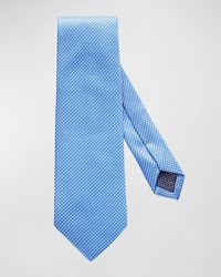 Eton - Geometric Silk Tie - Lyst