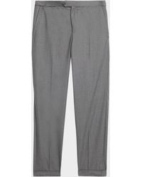 Isaia - Apos;S Wool Twill Side-Tab Trousers - Lyst