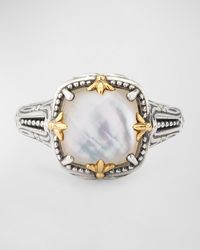 Konstantino - Gen K 2 Sterling And 18K Mother-Of-Pearl/Rock Crystal Ring - Lyst