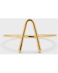 Atelier Paulin - 18K Alphabet Ring, Size 4.5-9 - Lyst